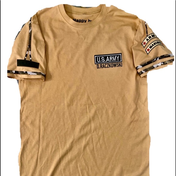 military t-shirt reads especially for you with your name and surname - Picture 6 of 6